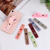 Universal Silicone Phone Holder Candy Color Push Pull Grip Stretch Stand Phone Finger Strap Wristband Bracket Strap with Stand