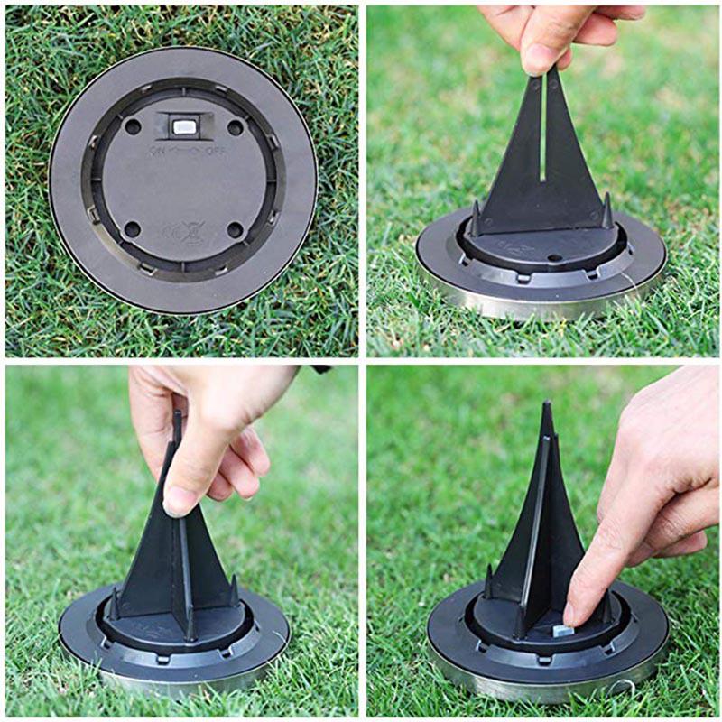 Ground Light Solar Garden Yard Landscape Lawn Lamp Buried Light Outdoor Road Stairs Decking Light