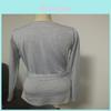 Elegant Long Sleeve Deep V-neck Knitted Sweater Blouse For Women With Premium Quality