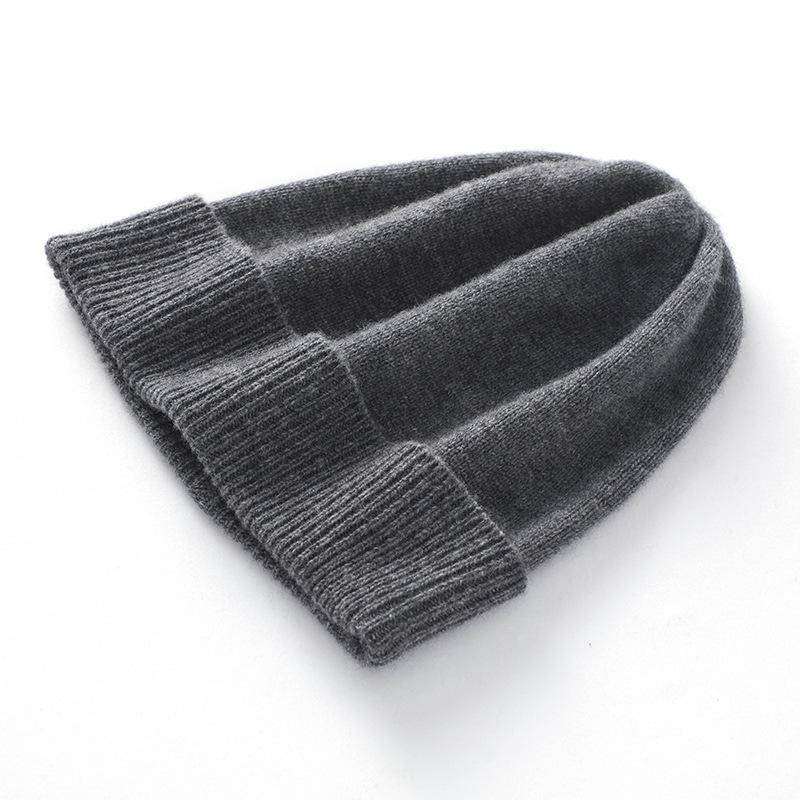 Soft Cashmere Autumn and Winter New Style Unisex Casual Ear Protection Pile Hat Cuffed Fashionable Knitted Hat