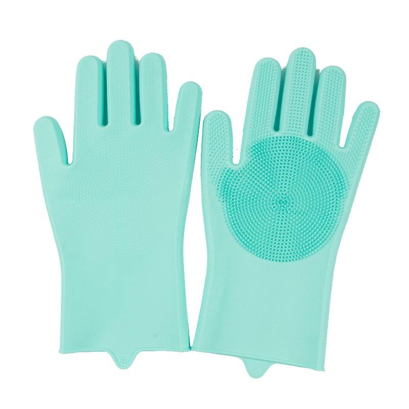 1Pair Multifunctional Silicone Cleaning Gloves Suitable for All Seasons,kitchen Cleaning,anti Slip,good Helper Household Chores