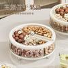 Fruit Plate High-End Sense, Light Luxury Style, Living Room, Tea Table, Snacks, Candy Box, Plastic With Lid, Tall Fruit Dried Fruit Plate For Home Use