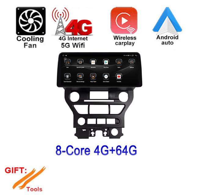 12.3" Android 14 For Ford Mustang 2015 - 2020 Head Unit Car Raido GPS Navigation Multimedia Player Video System