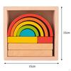 Creative Wooden Stacker Nesting Montessori Matching Geometric Fine Educational Toys