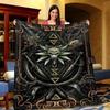 Blanket For Gamer Gift For Witcher Game Lover Dragon Lovers Gift Soft Premium Flannel Fluffy Fleece Throw Blanket Travel Camping