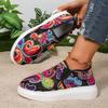 Women's New Fashion Flat Bottom Heightening Mesh Yarn Breathable Casual Single Shoes Support Platform One Piece