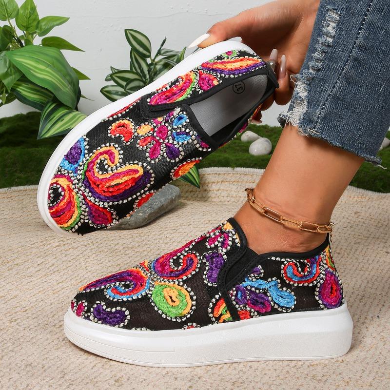 Women's New Fashion Flat Bottom Heightening Mesh Yarn Breathable Casual Single Shoes Support Platform One Piece