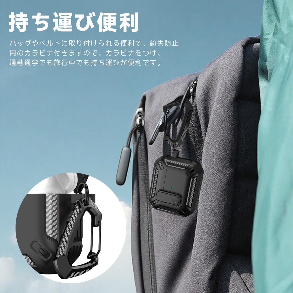 MARR Cover Auricolari Wireless AirPods Pro 3 con Moschettone e Ricarica Custodia Porta Auricolari Unisex AirPods Pro 3, Cordino Cancellazione del Rumore,