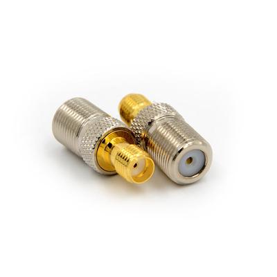F-Buchse auf SMA-Buchse, gerader Koaxial-Koax-HF-Adapteranschluss