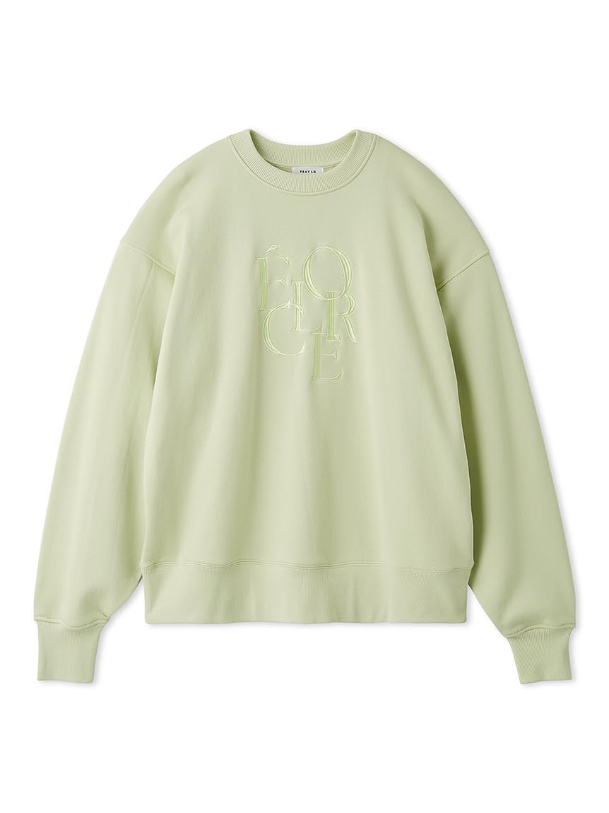 

FRAY I.D. Women s Embroidered Variation Sweatshirt FWCT251114, Lime