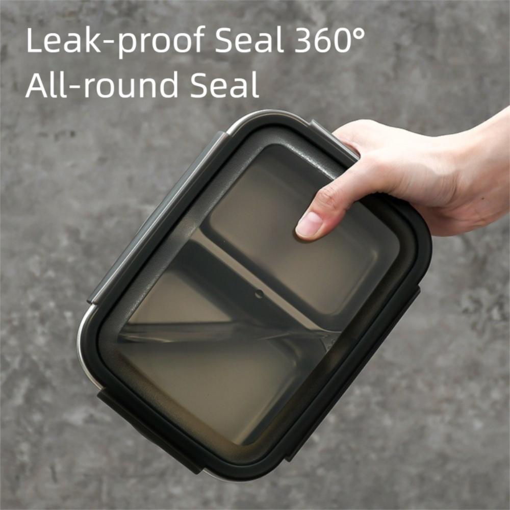 Stainless Steel Lunch Box Leakproof Food Container Microwave Oven Bento Box School/Office