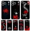 Soft Clear Phone Case For iPhone 17 Air 16E 16 11 15 14 Pro MAX 12 13 7 8 Plus SE Easter Cover Protection Tokyo Red Spider Lily