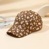 Women'S Fashionable And Versatile Floral-Patterned Floral Baseball Cap, Summer And Spring Outdoor Sun Protection Beanie Hat