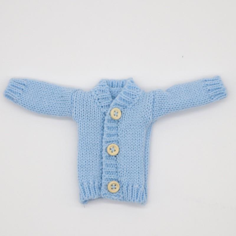 

30cm Doll Clothes, 29cm Kid Clothes, Suitable For Pullover Buttons Wool Sweater, Fall And Winter Outer Set. S
