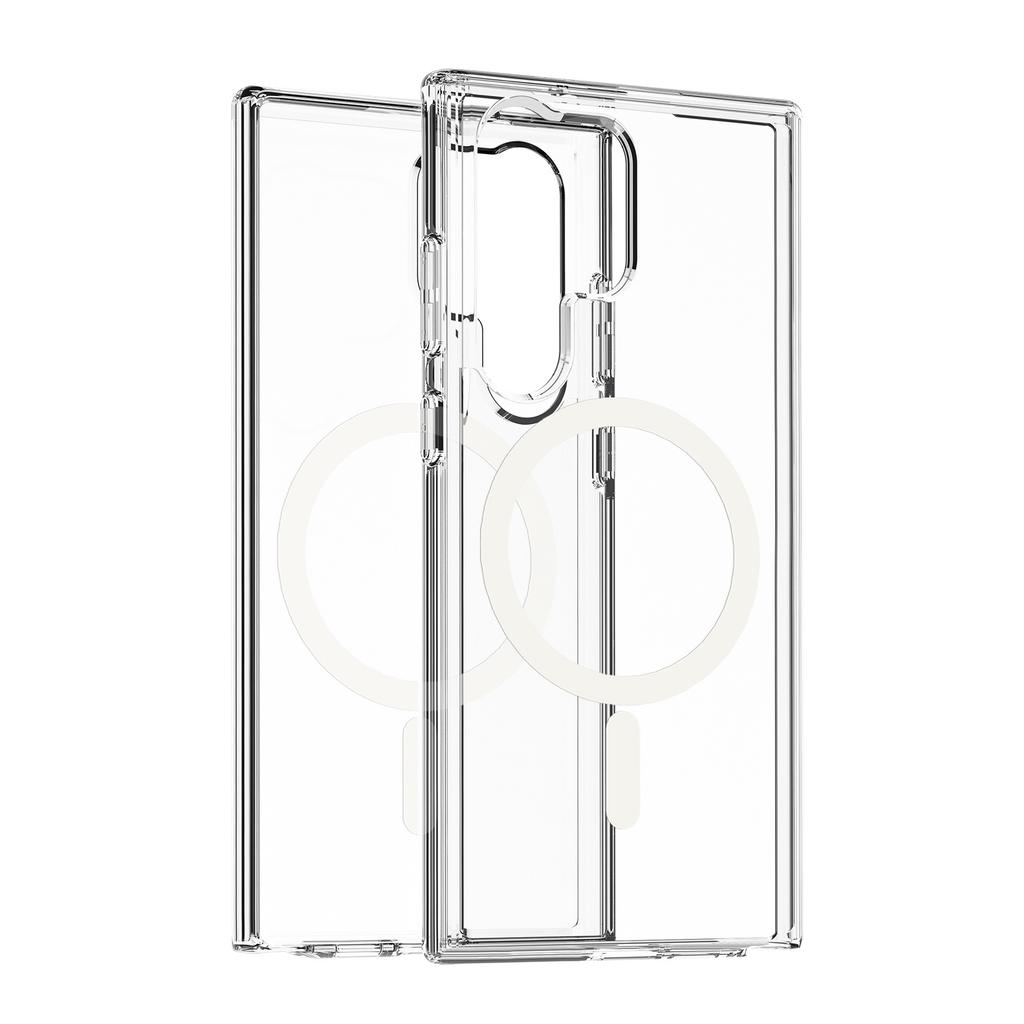 2025 new Samsung S24 Ultra transparent magnetic mobile phone case is suitable for Terminator magsafe anti-drop case