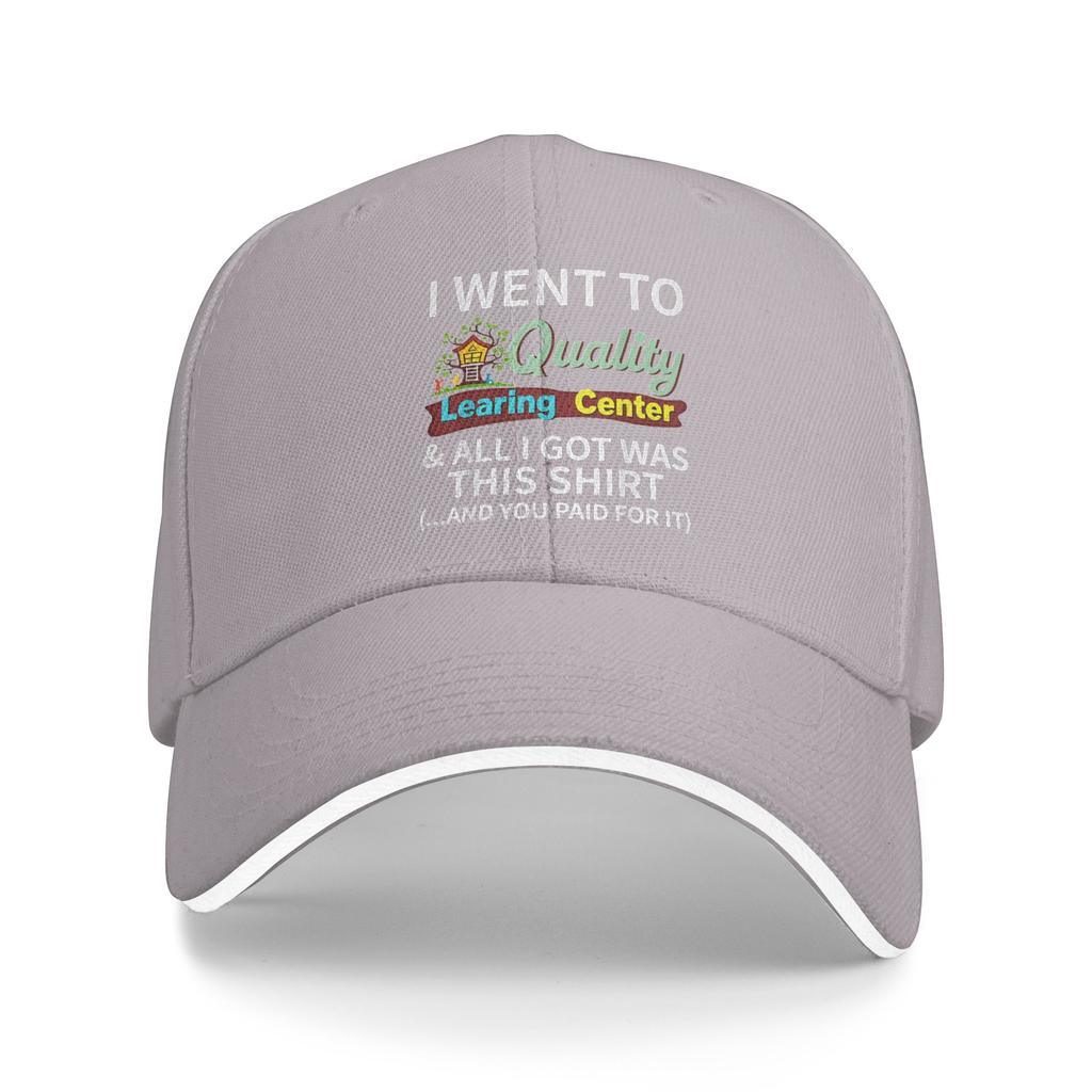 I Went to Quality Learning Center  All i got was This Shirt Sun Baseball Cap Summer Trucker Hat For Female Male Baseball Caps