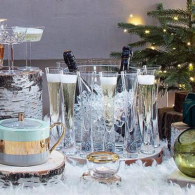 Champagnergläser Glitzerflöten Klare Tassen Sekt Tulpe Cocktailgläser Für Bar Party Geschenk Hochzeit Sektgläser