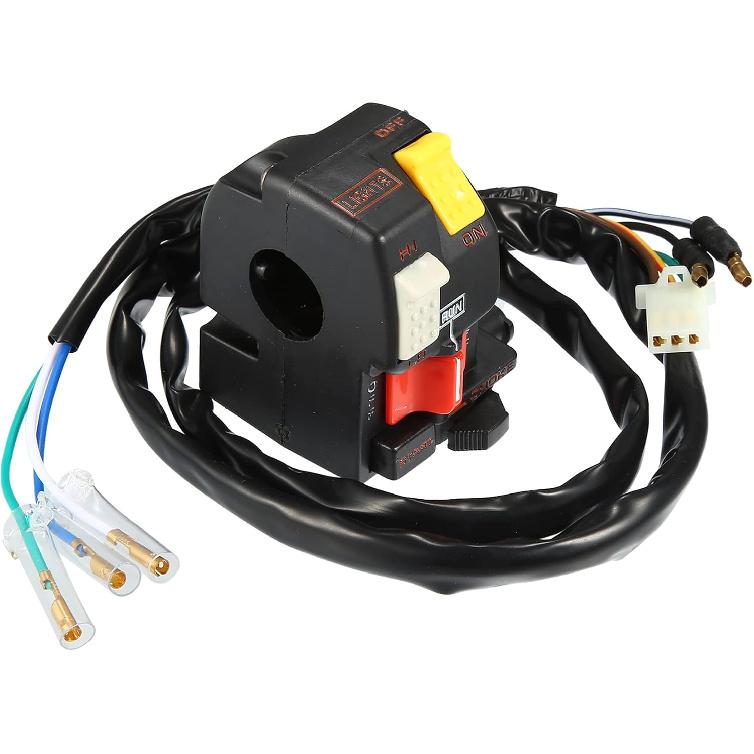 Motoforti Combination Switch Start Light Kill Switch Assembly, Left Handlebar Handlebar Bar Switch Assembly, for Honda FourTrax 300 TRX300FW TRX300