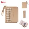 Womens Fashion Card Holder With Pu Fabric And Double Fold For Casual Day