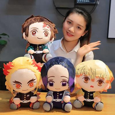 20cm Demon Slayer Anime Pluche Anime Cartoon Figuur Pop Zacht Knuffelspeelgoed Kimetsu No Yaiba Tanjirou Nezuko Verjaardagscadeau voor Kinderen