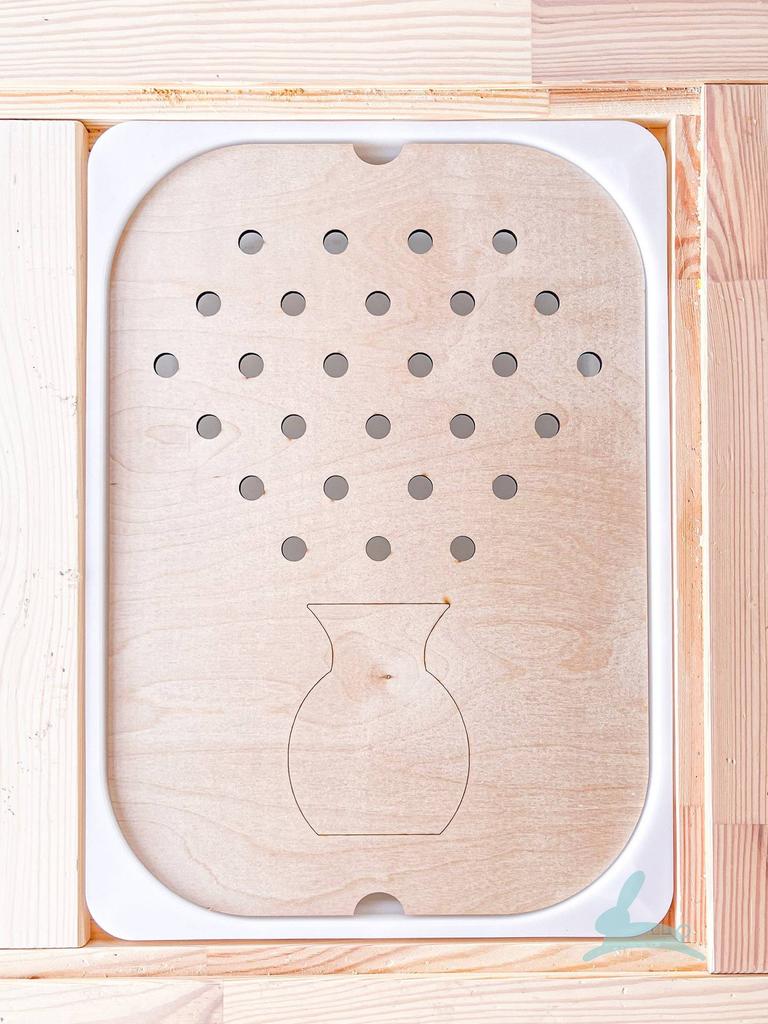 Children'S Sensory Tray Table Color Hairball Game Wooden Tile Montessori Early Education Toys Kids Toys Educational Accessories