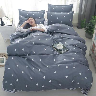 Bettwäsche-Sets, vierteilige Sets, Baumwoll-Bettbezug, Bettwäsche-Sets, Studentenwohnheim, Wohnaccessoires