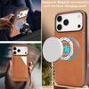 Mirror Wallet Card Slots Magnetic Leather Phone Case for IPhone 17 Pro Max 17 Air 16 15 14 Plus 13 12 Wireless Charging Cover