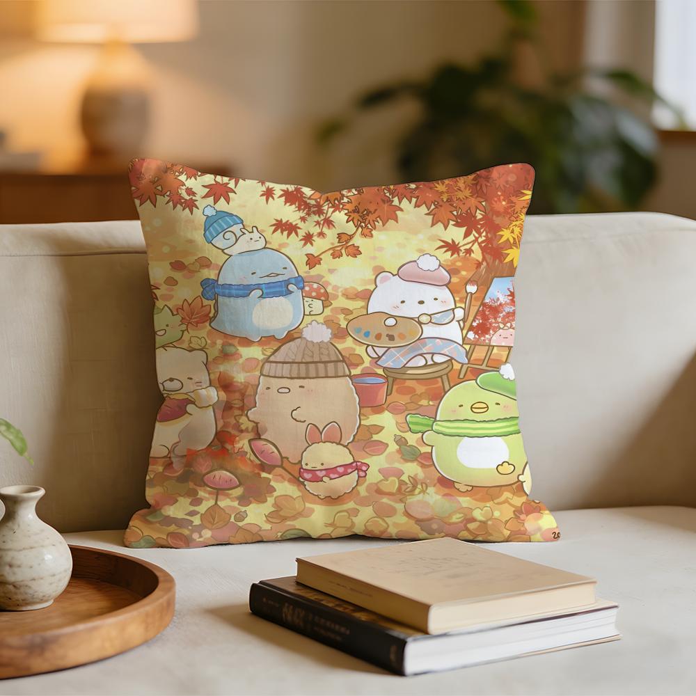 

Cartoon SSumikko GGurashi Anime Cushion Cover Short plush pillowcase for bed sofa carwashable 30x30cm