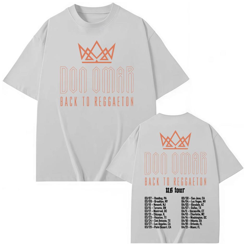 Rapper Don Omar Tour T-shirt Men Women Clothing Fashion Hip Hop Short Sleeve T-shirts High Quality Cotton T Shirt