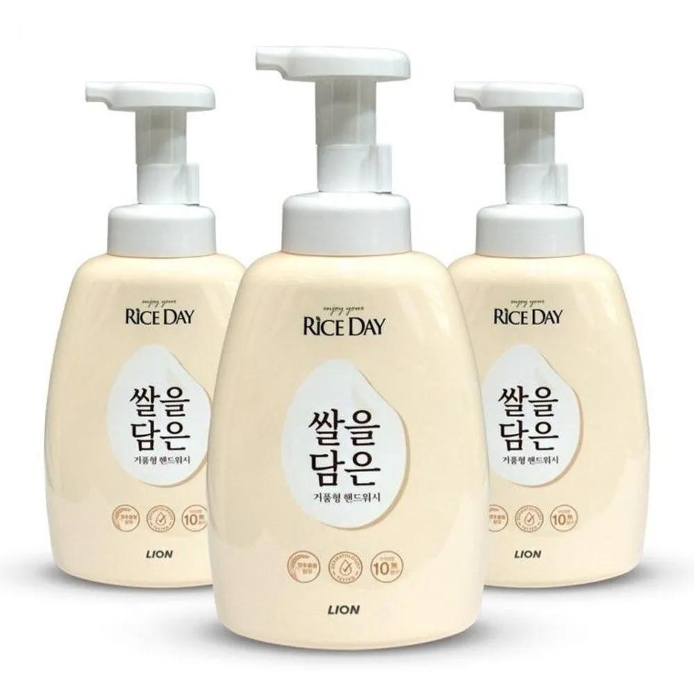 Lion RICE DAY Rice Foam Bubble Hand Wash Hand Soap 500ml 3 Packs