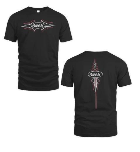 Peterbilt Truck Trucker Logo Men s Black T-Shirt Size S to 5XL S