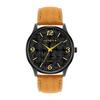 Men Student Fashion Leather Band Quartz Wrist Watch