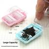 1 Piece Cute Eraser Manual Desktop Sweeper Mini Eraser Crumb Collectors Portable Desktop Vacuum Cleaner Students Gif
