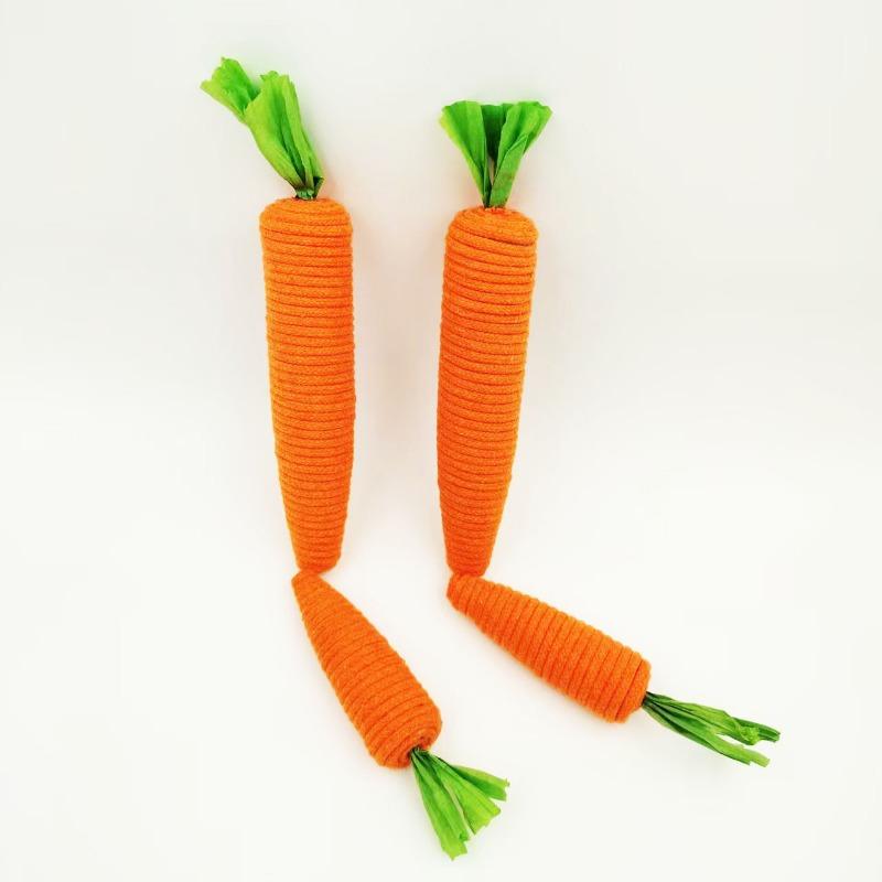 Cute Cat Toys, Carrot Bells, Cat Teaser Sticks, Self-entertaining and Boring Gadgets, Durable for Grinding Teeth and Claws