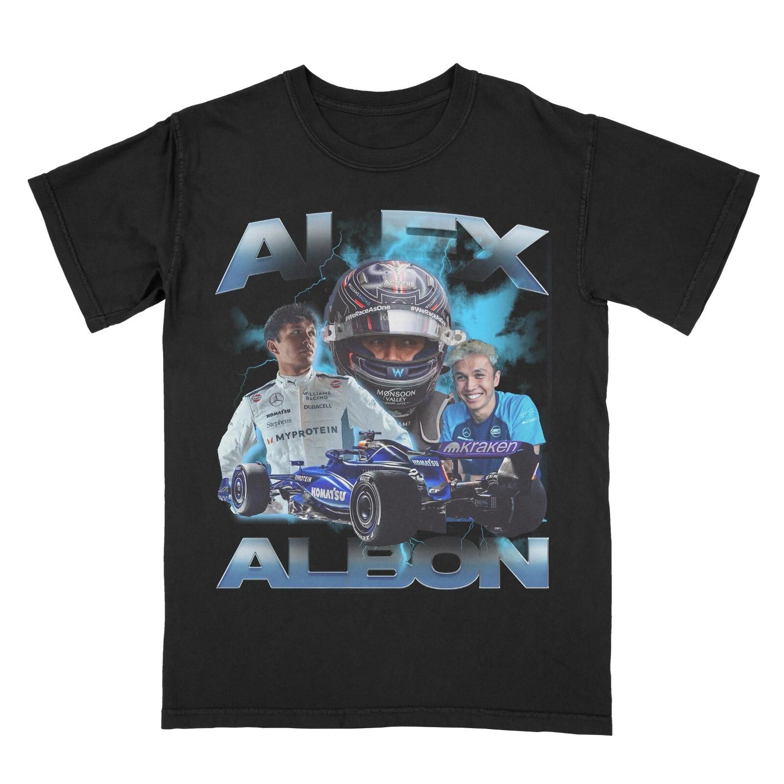 CUSTOM T SHIRT Alex Albon Vintage Shirt Bootleg Shirt Formula 1 Racing S