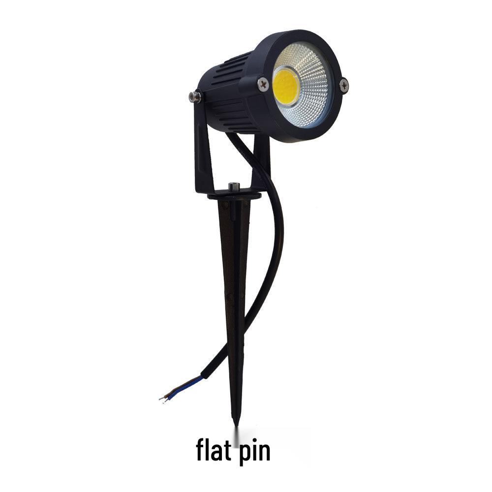 5W Outdoor Waterproof Low Voltage Landscape Spotlight for Courtyard and Tree - 12V Plug-in Ground Light