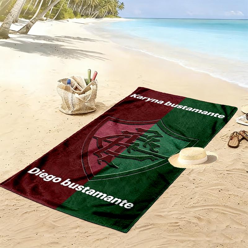 Fluminense Print Beach Towel, Large Soft Quick Dry Towel for Beach Camping Swimming