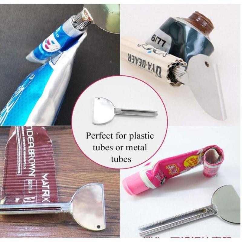 Bathroom Accessories Set Toothpaste Dispenser Rolling Toothpaste Squeezer Toothpaste Storage Rack Tube Squeezer Tools
