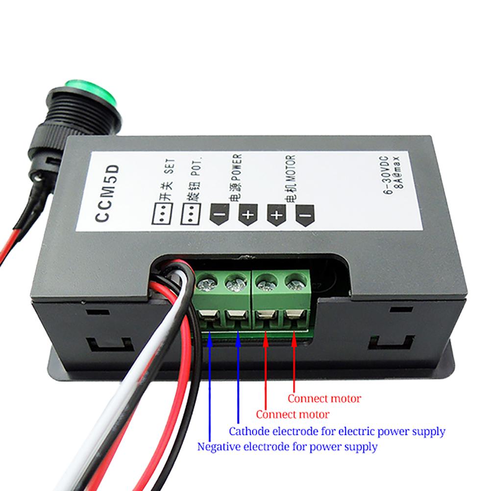 6V30V Digital Display LED DC Motor Speed Controller PWM Stepless Speed Control Switch