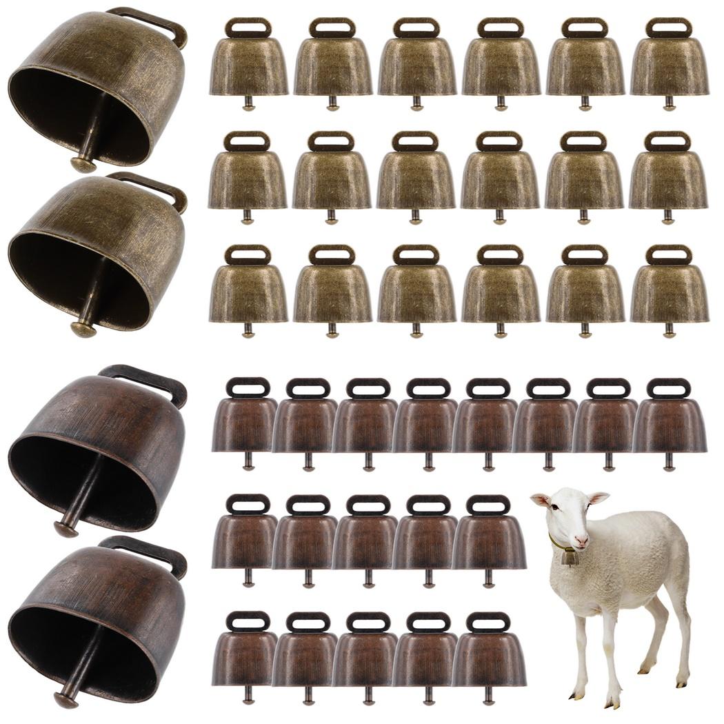 40 Stuks Koperen Koeienbellen Luid Scherpe Klank Metalen Graasbellen Voor Vee Paard Vee Dierbel Other