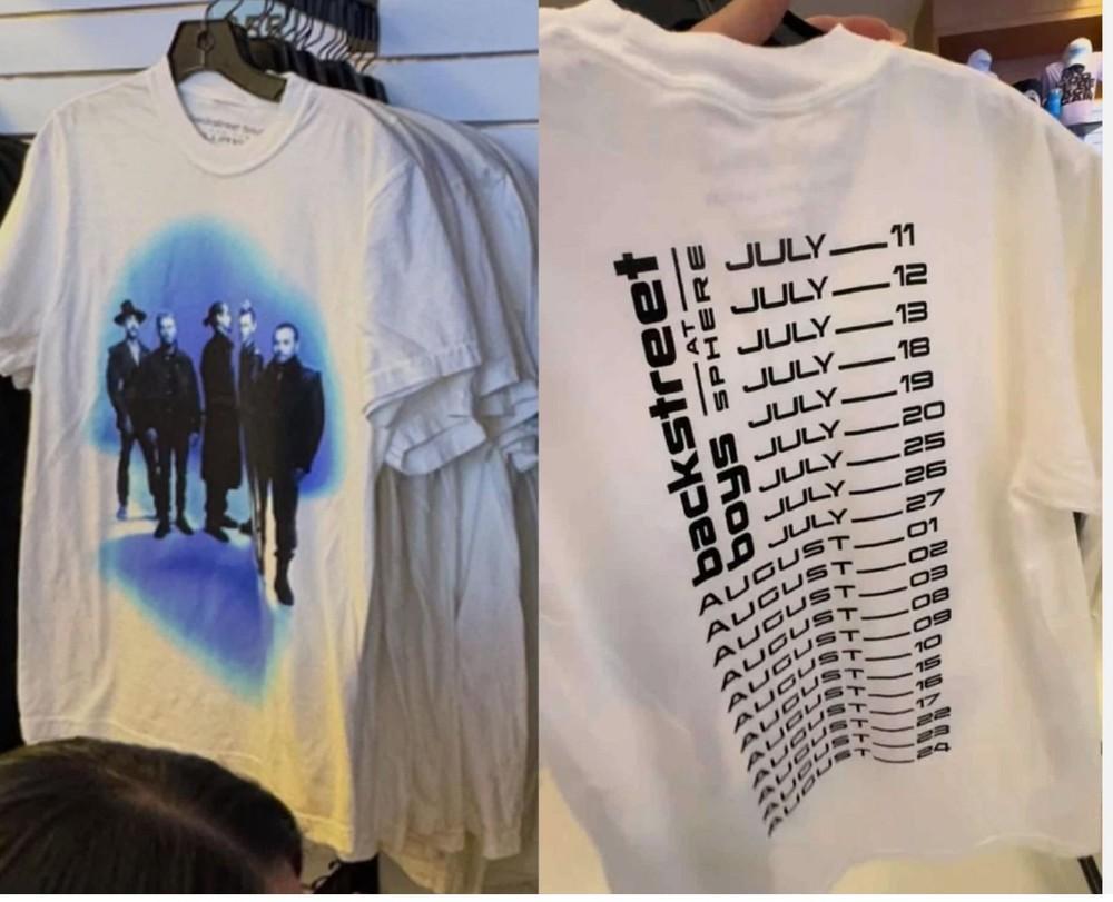 Backstreet Boys 2025 Shirt Residency Dates at Sphere Las Vegas White shirt S-5XL Unisex T-Shirt XL