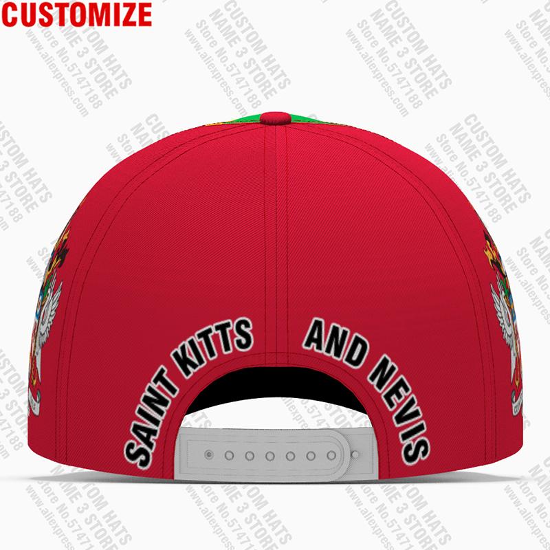 Saint Kitts And Nevis Baseball Cap Custom Made Name Team Logo Kn Hat Kna Country Travel Christopher Nation Flag Po Headgear