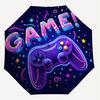 1PC game controller Automatic Open/Close Umbrella with Windproof, 8-Rib Sturdy Canopy, Durable Ribs, Fashionable Design, Outdoor Accessory, Fun Prin,