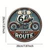 Retro Route 66 Metal Sign Vintage Tin Plaque Man Cave Garage Wall Art Home Bar Cafe Diner Decor