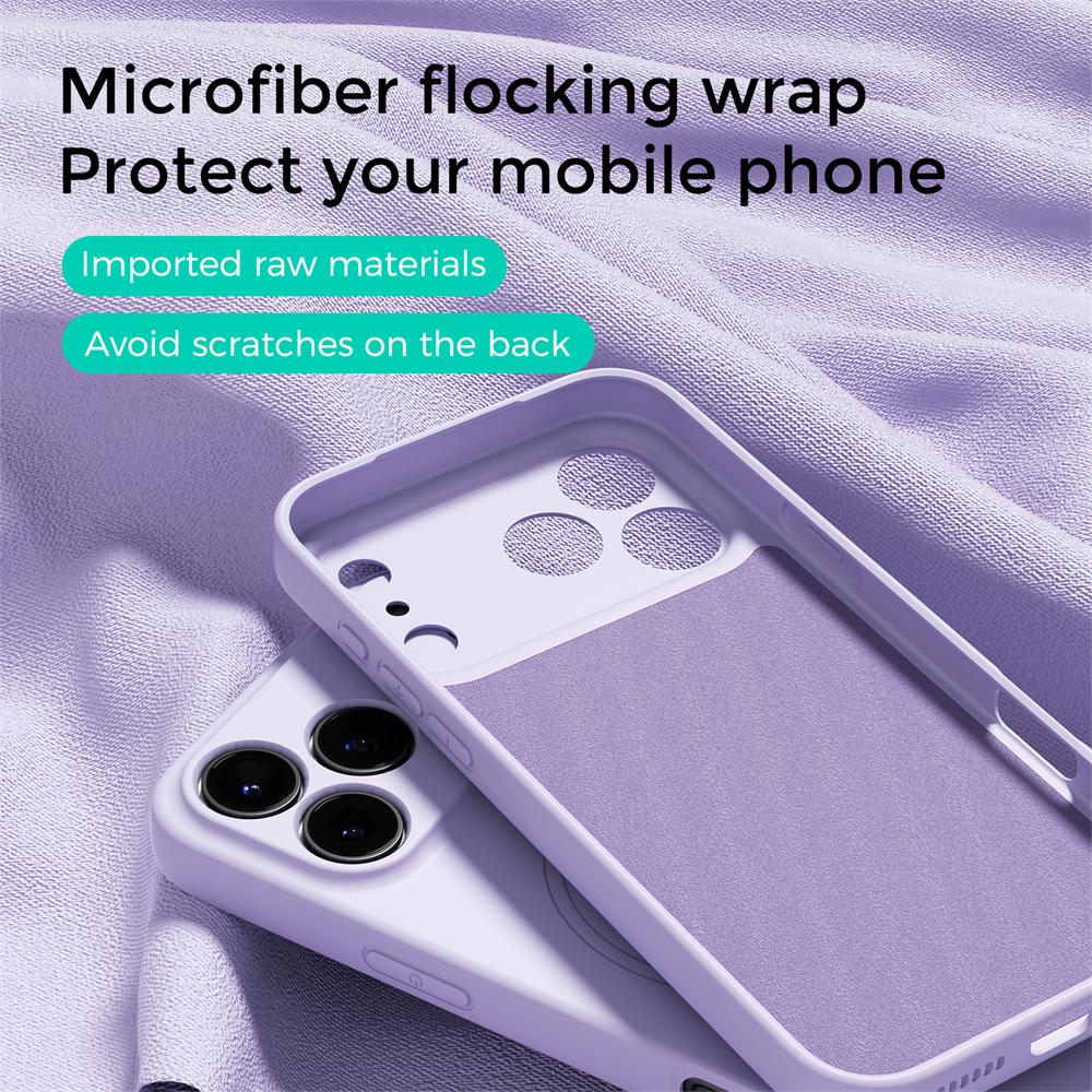 Liquid Silicone For Magsafe Wireless Charge Magnetic Case For iPhone 17 Air 16 15 14 13 Pro Max 16E Shockproof Soft Matte Cover