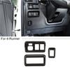 Black Rear View Mirror Button Adjustment Switch Cover Trim Frame For 4runner 10+