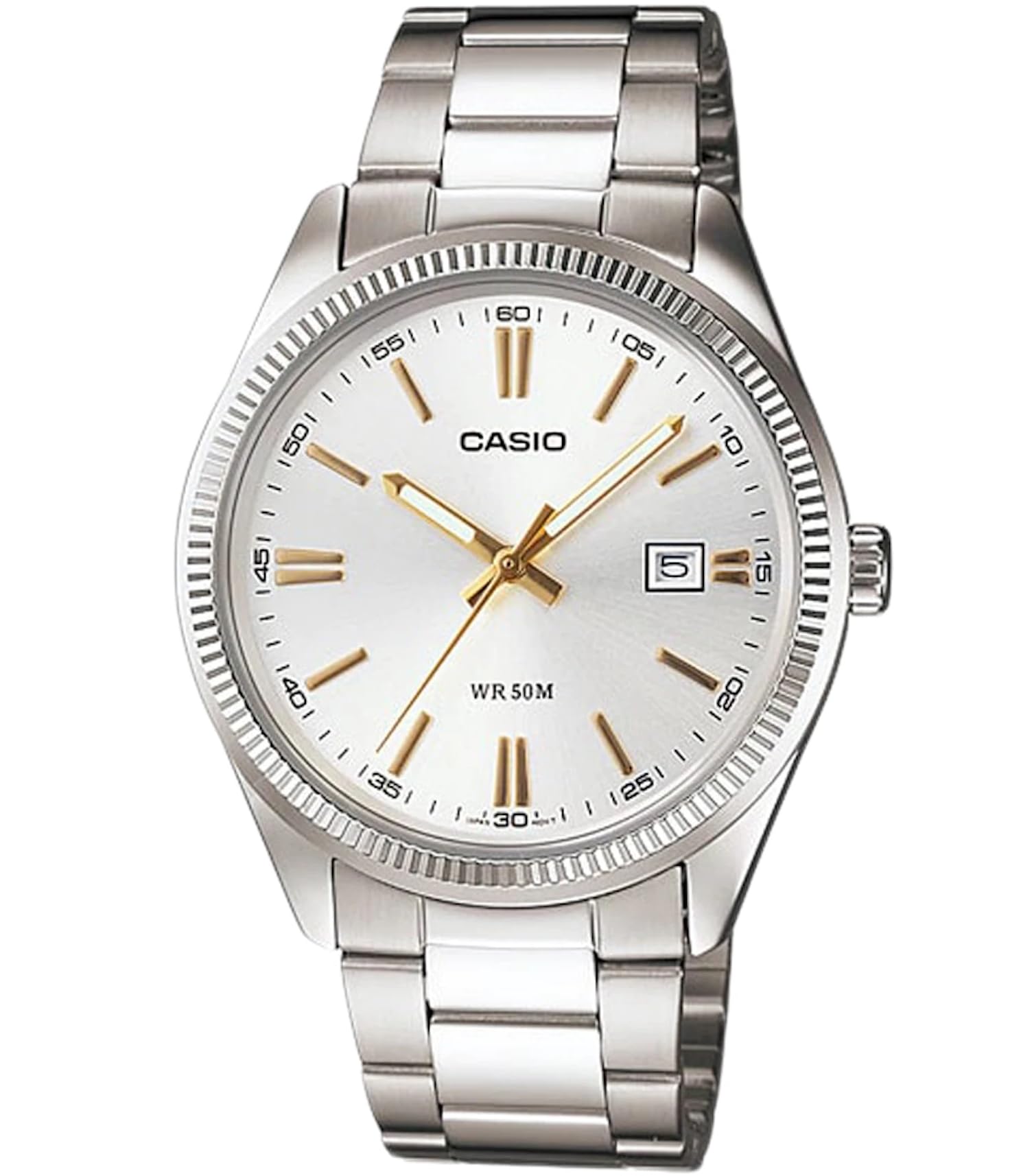 

Casio Men s Standard Silver-Tone Steel Bracelet and Dial Watch MTP-1302D-7A2VDF [Parallel Import]