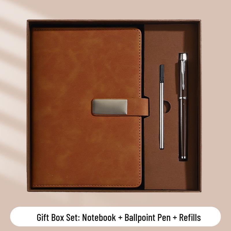 A5 Business Office Snap Button Notebook with Custom LOGO for Meetings