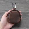 Retro Coin Bag Crazy Horse Leather Small Coins Keys Holder Zipper Pouches Bluetooth Earphone Storage Bags
