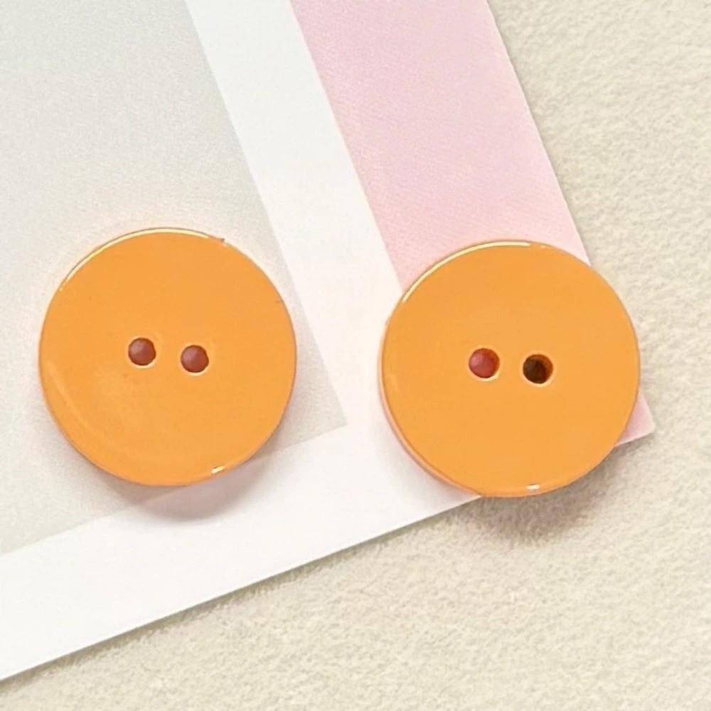40pcs Creative Mango Buttons Peach Orange Buttons Fashionable Colored Fruits Buttons Clothing Coat